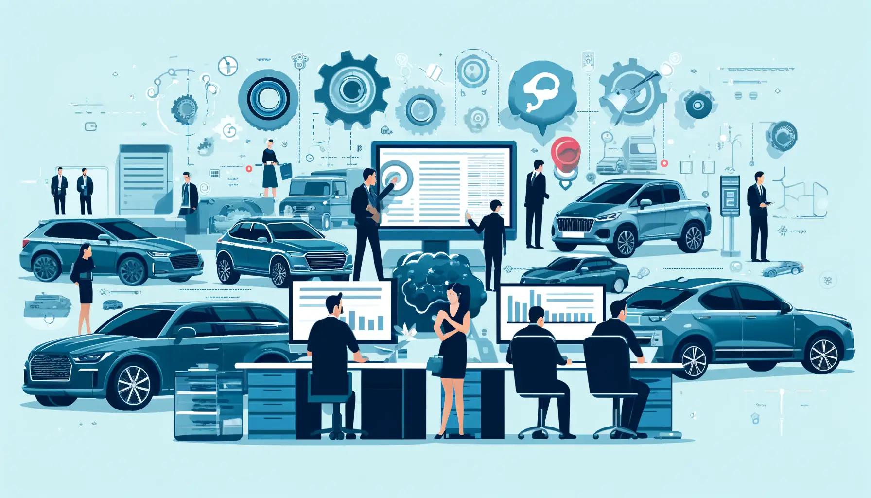 Dealer reviewing inventory dashboard with turn rate analytics